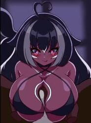 <1_second_video 1boy 1girls 2d ahoge animated black_hair breasts cum cum_loop cum_on_breasts cumshot disembodied_hand ejaculating_cum ejaculation endless_cum endless_ejaculation happy_female happy_paizuri heart-shaped_pupils huge_breasts infinite_cum large_penis light-skinned_female light-skinned_male light_skin looking_at_viewer looping_animation loving_gaze loving_it loving_look loving_paizuri orca_girl orca_humanoid orca_tail paizuri penis post_orgasm_paizuri pov shorter_than_10_seconds shylily slayertot straight tagme two_tone_hair vertical_video video virtual_youtuber white_hair