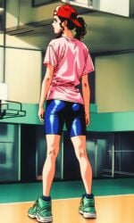 ai_generated ass ass ayako_(slam_dunk) bike_shorts non_nude slam_dunk