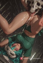 1girl 1girls ai_generated aqua_hair beautiful big_ass big_breasts bleach blush booty bottomless busty cassypics cunnilingus curvy cute demon erotic face_markings facial_mark fanart feet feet_out_of_frame feet_up female fit fit_body fit_female green_eyes high_quality highres hot hourglass_figure legs_apart legs_spread legs_up licking licking_pussy long_eyelashes looking_at_viewer monster naked navel nelliel_tu_odelschwanck no_panties nude oral oral_sex parted_lips patreon puffy_lips puffy_nipples round_ass round_breasts round_butt sexy skull slim_body slim_waist stomach thick thick_ass thick_legs thick_thighs torn_clothes torn_clothing upside-down upside_down waifu wet wet_body wide_hips