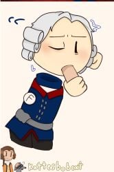 blowjob blushing clothed concerned disembodied_hands extra_credits extra_history femboy first_porn_of_character frederick_the_great history kattesbobcxt old_fritz older_male powdered_wig public_domain royalty submissive_male yaoi youtube