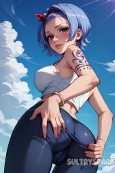 1female 1females 1girls 1woman ai_generated artist_name blue_eyes blue_hair breasts character female female_only futarush nojiko one_piece patreon patreon_username pussy short_hair spread spreading spreading_ass spreading_butt sultryspark video_game video_games