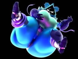 3d anthro anthro_only big_ass big_breasts breasts bubble_butt cleavage female fortnite furry huge_ass huge_breasts hyper_ass nonarycubed raven_team_leader splashyderg thick_thighs wide_hips