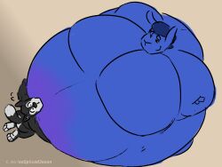 azspicedjason big_breasts blueberry_inflation breasts cleavage furry huge_breasts inflation moobs thick_thighs wide_hips