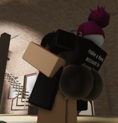 1boy 1girls 3d artist_request ass big_ass guest_(roblox) penis riding roblox robloxian sex source_request tagme