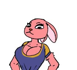 1girls animated anthro anthro_only anthrofied big_breasts black_eyes bouncing_breasts breast_expansion breasts bunny cleavage clothed clothes clothing colored expansion eyebrows eyelashes farrah_fun-bunny female female_only gif growth huge_breasts humanoid jiggle large_breasts looking_at_viewer mammal mammal_humanoid pink_body pink_skin rabbit short_playtime simple_background solo solo_female t-shirt thesneakyzone timesplitters top_heavy transparent_background