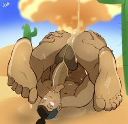 cactus cactus_juice cum cum_in_own_mouth cumming dessert gay jja_nap nsfw selfcest selfsuck sokka yaoi