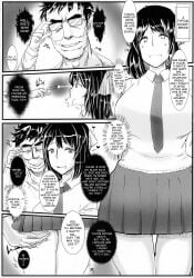 1girls 2boys absurd_res absurdres age_difference akutabin altered_common_sense ass ass_grab bad_end before_and_after black_hair change_in_common_sense cheating cheating_girlfriend clothed common_sense_change cuckold dialog dialogue doujinshi femsub glowing grabbing_ass greyscale happy_trance hard_translated hypnosis hypnotized imminent_rape imminent_sex long_hair male_pov maledom malesub mind_control molestation molesting netorare ntr old_man older_man_and_teenage_girl older_man_and_younger_girl original pov_male pov_sub school_uniform short_hair short_skirt skirt skirt_lift skirt_lifted_by_another speech_bubble stealing_girlfriend sweat text thought_bubble tie translated ugly_bastard ugly_man unaware unaware_hypnosis velzhe voluptuous voluptuous_female yukari_(velzhe)