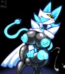 1futa anthro areola big_breasts big_penis black_body blue_areola blue_nipples blue_penis bodily_fluids breasts circumcised cum cumming_on_viewer cumshot darkner deltarune deltarune_chapter_2 ejaculation felid feline futa_only futanari genital_fluids genitals gynomorph hi_res humanoid_genitalia humanoid_penis intersex looking_at_viewer machine mammal neayix nipples penis robot solo tasque_manager_(deltarune) undertale_(series) yellow_eyes