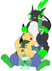 3boys after_sex ambiguous_gender anal anal_sex animal_genitalia anthro anus ass atoh_darkscythe barefoot belly bioluminescence cheek_bulge chubby closed_eyes cum cum_from_ass cum_from_mouth cum_in_mouth cum_inside cum_leaking digitigrade ear_grab ear_pull eroborus face feet flat_colors forced forced_oral furry gaping gaping_anus green_cum green_penis group group_sex huge_ass knot leaking lying male mammal mostly_nude nintendo nude on_back one_eye_closed oral oral_penetration original_character penetration penis pikachu pinned pokémon_(species) pokemon pokemon_(species) raichu ring rodent scarf sex sheath size_difference smile smirk spread_legs standing testicles thick_thighs threesome toe_ring vest wide_hips yaoi