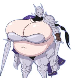 chubby cleavage elden_ring female female_only fromsoftware huge_breasts mizz-britt overweight rellana_twin_moon_knight shadow_of_the_erdtree