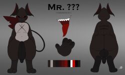 2023 5:3 absurd_res anthro ass balls big_balls big_butt big_penis black_body black_ears black_fur black_hair black_nose black_sclera black_tail digital_media_(artwork) fan_character front_view fur generation_1_pokemon genitals grey_body grey_fur hair half-closed_eyes hi_res huge_cock johnnyandbemmy male male_only model_sheet multicolored_body multicolored_ears multicolored_fur narrowed_eyes nintendo penis pokemon pokemon_(species) raichu rear_view red_ears red_eyes red_tail sabastion_(johnnyandbemmy) sharp_teeth solo standing tail teeth thick_thighs tongue tongue_out two_tone_ears two_tone_tail x_marking