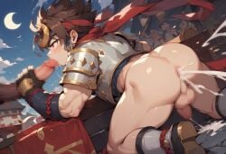 ai_generated anus ass asshole bara dick fat game gay hayato_(maplestory) hentai kl_99 male male/male male_only maplestory maplestory_m muscle muscles muscular muscular_male nsfw penis samurai sex yaoi