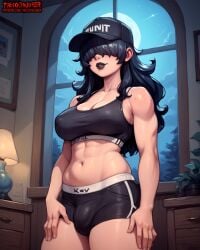 1futa abs absurd_res absurdres ai_assisted ai_generated big_ass big_breasts black_hair black_lipstick bulge bulge_through_clothing cap desdemona_(fortnite) dickgirl erect_nipples flaccid flaccid_penis fortnite fortnite:_battle_royale futa_only futa_sans_pussy futanari goth goth_futa goth_girl hair_over_eyes high_resolution highres hourglass_figure huge_cock long_hair low-angle_view messy messy_hair muscles muscular muscular_female muscular_futanari pale-skinned_female pale-skinned_futanari pale_skin sports_bra thecoomjurer toned underwear wide_hips