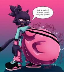 2024 after_vore anthro belly big_belly dialogue digestion_noises duo english_text fan_character female hi_res oral_vore same_size_vore sega sonic_(series) sonic_the_hedgehog sonic_the_hedgehog_(series) speech_bubble tascom text vore