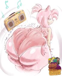 1girls amy_rose anthro ass ass_bigger_than_head ass_bigger_than_torso ass_clapping ass_focus bedroom_eyes big_ass big_breasts bottom_heavy breasts bubble_butt clapping_cheeks clothing crop_top fat_ass female female_only furry furry_only gluteal_fold gold_boombox_(prevence) half-closed_eyes hedgehog huge_ass hyper hyper_ass jiggle jiggling_ass large_ass looking_at_viewer looking_back massive_ass motion_lines nipple_bulge png rippling_ass sega shorts smotrilla solo sonic_(series) sonic_the_hedgehog_(series) thick_ass thick_thighs thunder_thighs twerking wide_hips