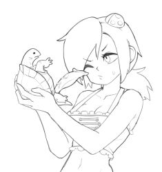 1animal 1girls animal_genitalia animal_penis cleavage crop_top female feral holding_feral human human_focus line_art mila_(petz_wild_animals_dolphinz) one_eye_closed petz_wild_animals_dolphinz ponytail reptile reptile_penis short_hair shoulders sketch sweatdrop turtle turtle_penis turtle_shell uncolored