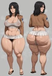 1female 1girls ai_generated areolae ass ass_focus attack_on_titan big_ass big_breasts black_hair bottom_heavy breasts brown_eyes bubble_ass bubble_butt cameltoe cellulite cleavage crop_top dumptruck_ass enormous_ass fat_ass feet female female_only flip_flops gigantic_ass ginormous_ass goonable huge_ass humongous_ass hyper hyper_ass mature mature_body mature_figure mature_woman milf miniskirt mommy oiled panties_under_skirt panties_visible panties_visible_under_skirt perfect_ass perfect_body perfection pieck_finger rare round_ass sagging_breasts sandals shingeki_no_kyojin skirt solo solo_female taiga20 thick thick_ass thick_thighs thighs voluptuous voluptuous_female wide_hips