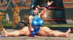 1girls 2026 3d ai_assisted ai_generated arched_back arms_up asian asian_female bare_legs bare_shoulders barefoot big_ass big_breasts big_butt blue_clothing bodysuit bracelets breasts brown_hair cameltoe capcom chinese_clothes chun-li clothed curvaceous curvy curvy_body detailed_background fishnets flexible glossy glossy_body hair_bun hair_ribbon hourglass_figure huge_ass huge_breasts jewelry large_breasts latex legs_apart lewdstein light_skin looking_at_viewer milf muscular_female muscular_thighs no_panties outdoors public pussy_lips realistic ribbon shiny_clothes shiny_skin sitting smile_at_viewer sole_female solo splits spread_legs street_fighter street_fighter_v sweat thick_thighs thighs thong_leotard thunder_thighs tight_clothing tights toned toned_female video_game_character voluptuous wide_hips