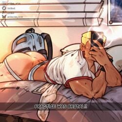 antibooart ass bara big_ass big_butt blonde_hair bubble_ass bubble_butt danny_phantom dash_baxter dat_ass dat_butt fat_ass fat_butt gay holding_phone huge_ass huge_butt jockstrap large_ass large_butt male male_only muscular muscular_male round_ass round_butt solo taking_picture thick_ass thick_butt