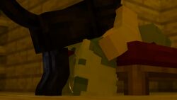 16:9 anthro black_body black_fur bodily_fluids canid canine canis cum cum_in_mouth cum_inside cum_on_face dominant dominant_feral duo feral feral_penetrating fur genital_fluids hi_res low-angle_view male male/male mammal microsoft minecraft mojang oral oral_penetration penetration sierrafoxx- widescreen wolf wolf_(minecraft) xbox_game_studios