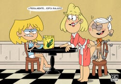 236kbs 2girls 2girls1boy common_sense_change ignoring kowaworks02 lori_loud mother_and_son pentacle_(artist) public public_sex rita_loud spanish spanish_dialogue spanish_text the_loud_house watching