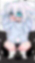 animal_ears animated anus ass black_choker black_panties blue_eyes blush choker closed_mouth clothing_aside doggy_style dustzy34 ears_down female furry gacha gacha_heat haru_(lewd_haru) heterochromia hood leotard leotard_aside lewd_haru_(artist) long_sleeves looking_back male_pubic_hair nose_blush panties panties_aside penis po pubic_hair rabbit_ears rabbit_tail sex solo_focus sound straight tagme tails thighs underwear vaginal_penetration video white_hair
