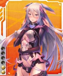 breasts female purple_eyes solo taimanin_asagi_battle_arena taimanin_asagi_battle_arena_all_card_gallery