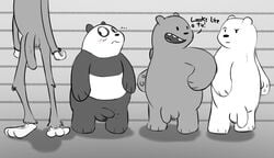 balls bear cartoon_network charlie_(wbb) erection grizzly_(character) grizzly_(wbb) grizzly_bear ice_bear long_penis male male_only mammal panda panda_(character) panda_(wbb) penis polar_bear unknown_artist we_bare_bears