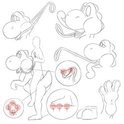 holding_tongue mario_(series) multiple_images reins riding sketch submissive tagme tongue yoshi