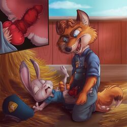 1boy 1girls close-up clothed_sex clothing disney female forced fuf gideon_grey judy_hopps male penis rape x-ray zootopia