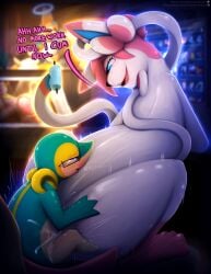 2025 4_toes absurd_res ahe_gao big_dom_small_sub blush bodily_fluids canid canine cum cum_inside dialogue dominant dominant_female duo eeveelution english_text eyewear feet female feral generation_5_pokemon generation_6_pokemon genital_fluids glasses glistening glistening_body hi_res looking_pleasured male male/female mammal multiple_orgasms nintendo on_bottom on_top open_mouth orgasm overstimulation paws pokemon pokemon_(species) reptile reverse_cowgirl_position scalie sex size_difference snivy sweat sylveon text toes tongue visionaryserpent