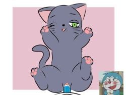 doraemon doraemon_(character) duo female feral male male/female mare_(doraemon) xiaoshishi