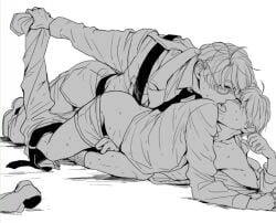 2boys alfred_jones america_(hetalia) arthur_kirkland axis_powers_hetalia brother england_(hetalia) incest male male_only reach_around undressing yaoi