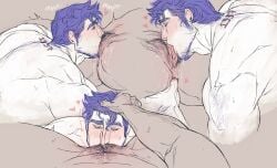 anonymous_character anus blush cunnilingus eating_pussy female finger_in_ass forsaken_(roblox) guest_1337_(forsaken) guest_1337_(the_last_guest) head_grab holding_head licking_pussy male muscular muscular_male pussy pussy_eating roblox roblox_game robloxian tagme the_last_guest ti77yl0ver ti77ylover