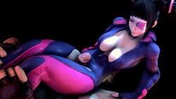 1kmspaint 3d animated big_breasts black_hair bouncing_breasts breasts capcom cleavage erection female frottage juri_han large_breasts male no_sound outercourse penis rubbing source_filmmaker straight street_fighter street_fighter_v thigh_sex video