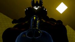 3d backrooms backrooms_creature flaccid_penis futanari horsecock huge_balls huge_cock huge_thighs intersex karelia_(acerattman) karelia_futanari_(acerattman) vrchat