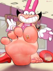 crushed_by_giantess feet_focus foot_crush giantess loodrick noisette noisette_(pizza_tower) peppino peppino_spaghetti pizza_tower rabbit_ears realistic_feet steamy_footwear stepped_on sweaty_feet the_noise