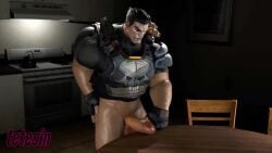 animated bara big_ass big_pecs big_penis frank_castle male marvel marvel_rivals masturbation muscular_male punisher punisher_(marvel_rivals) sound tagme tetesin the_punisher thrusting video