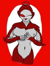 1girls 2018 anonjustanon belly belly_button big_breasts breasts color dipsy female female_focus female_only fully_nude grabbing_breasts grabbing_own_breast lizard looking_at_viewer nipples nude only_female po_(slendytubbies) po_(teletubbies) red_eyes red_sclera scales slendytubbies slendytubbies_3 tongue_out vagina wink winking_at_viewer