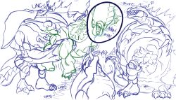 absurd_res alien anthro belly belly_rub big_tail bondage bulge captured curled_up detailed_bulge digestion digestion_implied dinosaur duo face_imprint fatal feral godzilla godzilla_(series) gojirasaurus gulp_(sound_effect) hand_on_belly hand_on_leg hand_on_thigh head_back head_imprint hi_res hiona~ implied_fatal implied_snuff imprint jaw_locked kaiju lifting_partner macro macro_male male male/male male_pred muffled muffled_scream muffled_screaming muffler neck_bulge oral_vore orga_(godzilla) orga_(kaiju) paws predator/prey prehistoric_species prey_imprint prey_outline realization reptile same_size_vore saurischian scalie slurping snuff soft_vore squirming stomach_bulge straining stretchy_belly struggling struggling_prey swallowing tail theropod tight_belly toho transformation transformation_through_vore transvoremation trapped unwilling_prey villain_dominating_hero villains_win vore wide_eyed willing_to_unwilling_prey