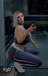 1girls 3d big_ass big_breasts bimbo black_widow_(marvel) camera celebrity female gym_clothes huge_ass huge_breasts large_ass large_breasts leggings marvel phone scarlett_johansson selfie skimpy skimpy_clothes sneakers tease teasing x3d