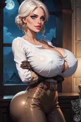 ai_generated big_breasts breasts bythebrokenone ciri huge_breasts hyper_breasts large_breasts nai_diffusion stable_diffusion the_witcher_(series) the_witcher_3:_wild_hunt thick_thighs