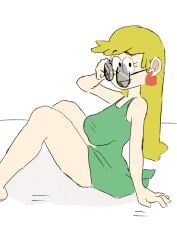 blonde_female blonde_hair clothed fuyunoame leni_loud nickelodeon no_bra paramount_pictures the_loud_house