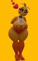 1girls 3d animal_pussy big_breasts curvy curvy_female curvy_figure douod female female_focus female_only five_nights_at_freddy's fnaf heart nipple_piercing nipples smiling smiling_at_viewer solo tagme thick_thighs toy_chica_(fnaf) toy_chica_(love_taste) wink winking_at_viewer