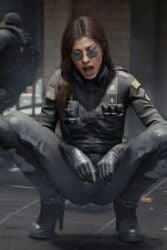 ai_generated ash_(rainbow_six) celebrity fingering gamora ms._marvel_(carol_danvers) rainbow_six_siege scarlet_witch scarlett_johansson tomb_raider