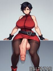 ada_wong ai_generated balt_azar_(artist) big_ass big_breasts big_penis cum futanari resident_evil