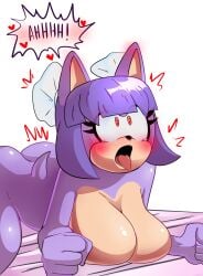 ass big_ass big_breasts breasts fan_character furry oc purple_hair sonic_(series) sonic_the_hedgehog_(series) xao_art