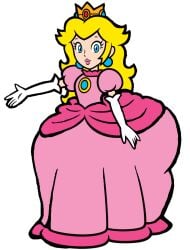 ass big_ass dumptruckdrawer edit mario_(series) plump_ass princess_peach render round_ass super_mario_bros.