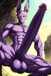 abs ai_generated anthro balls beerus big_balls big_penis cat_humanoid cock cocky69 collar dragon_ball_super erect_penis erection excessive_size god_of_destruction hard_cock hyper_penis long_penis muscles muscular muscular_anthro muscular_male pecs pectorals penis purple_skin testicles veins veiny_penis veiny_testicles