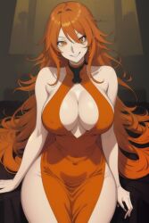 agate_lightvale ass big_ass big_breasts glitchtale orange_hair undertale